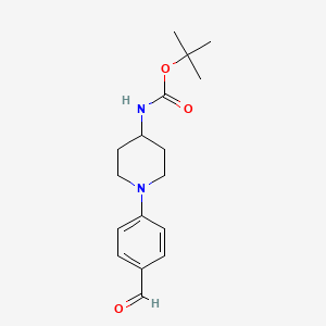 Tert-butyl (1-(4-formylphenyl)piperidin-4-yl)carbamate