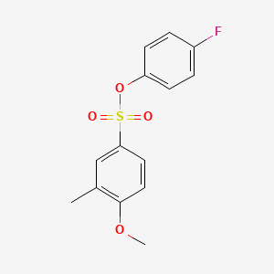 4-Fluorophenyl 4-methoxy-3-methylbenzene-1-sulfonate