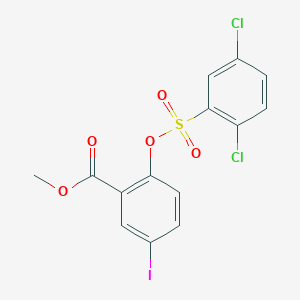 Methyl 2-[(2,5-dichlorophenyl)sulfonyloxy]-5-iodobenzoate