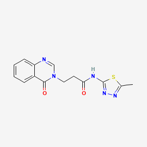 N-(5-methyl-1,3,4-thiadiazol-2-yl)-3-(4-oxoquinazolin-3(4H)-yl)propanamide