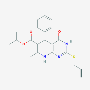 Isopropyl 2-(allylthio)-7-methyl-4-oxo-5-phenyl-3,4,5,8-tetrahydropyrido[2,3-d]pyrimidine-6-carboxylate