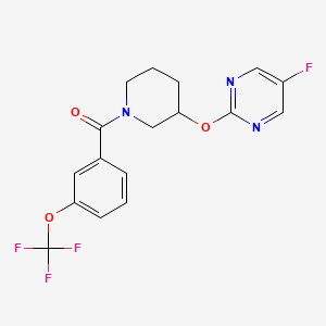 (3-((5-Fluoropyrimidin-2-yl)oxy)piperidin-1-yl)(3-(trifluoromethoxy)phenyl)methanone