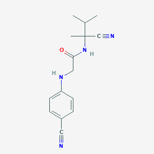N-(1-cyano-1,2-dimethylpropyl)-2-[(4-cyanophenyl)amino]acetamide