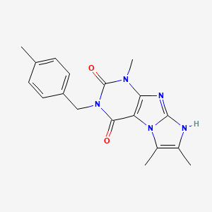1,6,7-trimethyl-3-(4-methylbenzyl)-1H-imidazo[2,1-f]purine-2,4(3H,8H)-dione