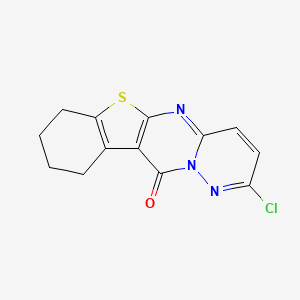 2-chloro-7,8,9,10-tetrahydro-11H-[1]benzothieno[2',3':4,5]pyrimido[1,2-b]pyridazin-11-one