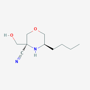 rac-(3R,5S)-5-Butyl-3-(hydroxymethyl)morpholine-3-carbonitrile