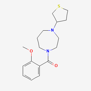 (2-Methoxyphenyl)(4-(tetrahydrothiophen-3-yl)-1,4-diazepan-1-yl)methanone