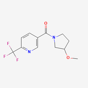5-(3-Methoxypyrrolidine-1-carbonyl)-2-(trifluoromethyl)pyridine