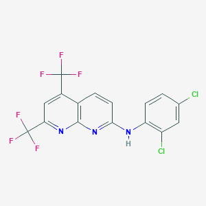 N-(2,4-dichlorophenyl)-5,7-bis(trifluoromethyl)[1,8]naphthyridin-2-amine