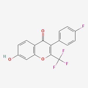 3-(4-fluorophenyl)-7-hydroxy-2-(trifluoromethyl)-4H-chromen-4-one