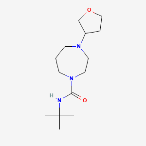 molecular formula C14H27N3O2 B2937010 N-tert-butyl-4-(oxolan-3-yl)-1,4-diazepane-1-carboxamide CAS No. 2319807-33-3