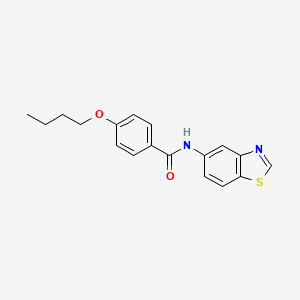N-(benzo[d]thiazol-5-yl)-4-butoxybenzamide