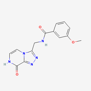 molecular formula C14H13N5O3 B2937029 N-((8-hydroxy-[1,2,4]triazolo[4,3-a]pyrazin-3-yl)methyl)-3-methoxybenzamide CAS No. 2034351-48-7