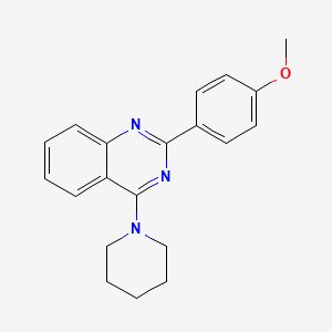 molecular formula C20H21N3O B2937037 2-(4-Methoxyphenyl)-4-piperidin-1-ylquinazoline CAS No. 503432-75-5