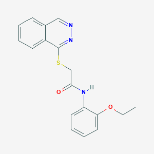 molecular formula C18H17N3O2S B2937120 N-(2-ethoxyphenyl)-2-(phthalazin-1-ylsulfanyl)acetamide CAS No. 710287-31-3