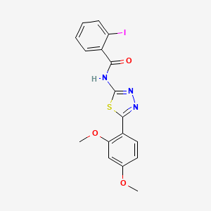 N-[5-(2,4-dimethoxyphenyl)-1,3,4-thiadiazol-2-yl]-2-iodobenzamide