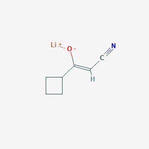 Lithium;(Z)-2-cyano-1-cyclobutylethenolate
