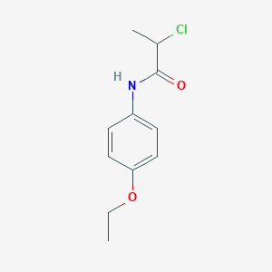 molecular formula C11H14ClNO2 B2937209 2-chloro-N-(4-ethoxyphenyl)propanamide CAS No. 868771-18-0