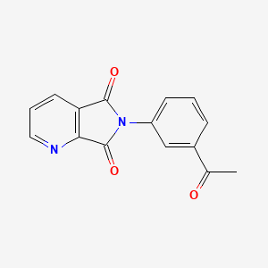 molecular formula C15H10N2O3 B2937213 6-(3-acetylphenyl)-5H-pyrrolo[3,4-b]pyridine-5,7(6H)-dione CAS No. 354120-96-0