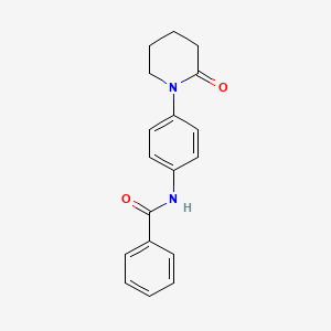 molecular formula C18H18N2O2 B2937323 N-[4-(2-oxopiperidin-1-yl)phenyl]benzamide CAS No. 922904-69-6