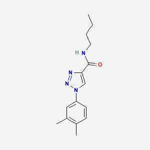 molecular formula C15H20N4O B2937369 N-butyl-1-(3,4-dimethylphenyl)-1H-1,2,3-triazole-4-carboxamide CAS No. 1105215-29-9