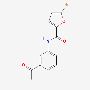 molecular formula C13H10BrNO3 B2937413 N-(3-acetylphenyl)-5-bromofuran-2-carboxamide CAS No. 312704-44-2