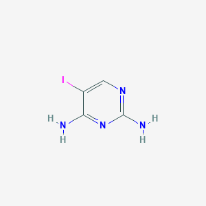 molecular formula C4H5IN4 B2937435 5-Iodopyrimidine-2,4-diamine CAS No. 157924-46-4