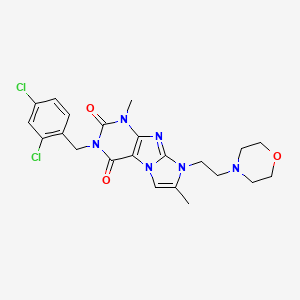 molecular formula C22H24Cl2N6O3 B2937500 C22H24Cl2N6O3 CAS No. 921153-49-3