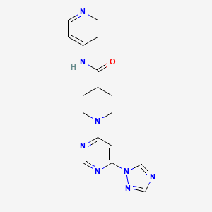 1-(6-(1H-1,2,4-triazol-1-yl)pyrimidin-4-yl)-N-(pyridin-4-yl)piperidine-4-carboxamide