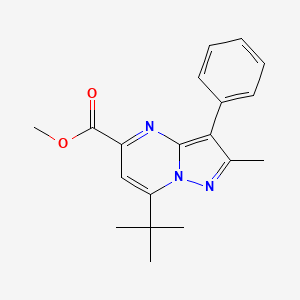 Methyl 7-tert-butyl-2-methyl-3-phenylpyrazolo[1,5-a]pyrimidine-5-carboxylate