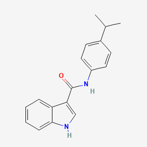 molecular formula C18H18N2O B2937566 N-[4-(propan-2-yl)phenyl]-1H-indole-3-carboxamide CAS No. 1155989-10-8