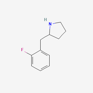 molecular formula C11H14FN B2937596 2-(2-Fluorobenzyl)pyrrolidine CAS No. 383127-84-2