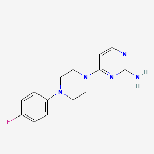 6-(4-(4-Fluorophenyl)piperazinyl)-4-methylpyrimidine-2-ylamine