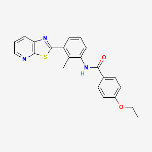 4-ethoxy-N-(2-methyl-3-(thiazolo[5,4-b]pyridin-2-yl)phenyl)benzamide