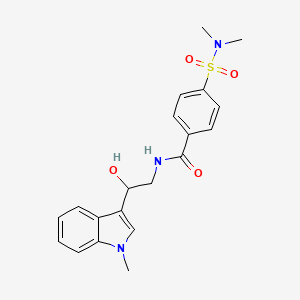 4-(N,N-dimethylsulfamoyl)-N-(2-hydroxy-2-(1-methyl-1H-indol-3-yl)ethyl)benzamide