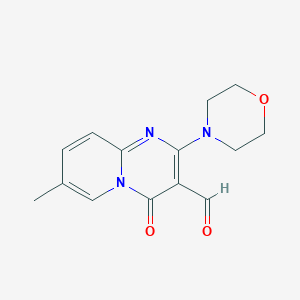 7-methyl-2-(morpholin-4-yl)-4-oxo-4H-pyrido[1,2-a]pyrimidine-3-carbaldehyde