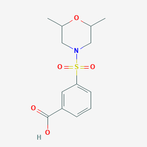 3-[(2,6-Dimethylmorpholin-4-yl)sulfonyl]benzoic acid