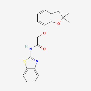 N-(1,3-benzothiazol-2-yl)-2-[(2,2-dimethyl-2,3-dihydro-1-benzofuran-7-yl)oxy]acetamide