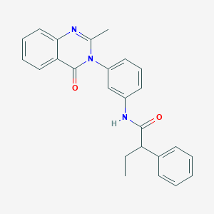 N-(3-(2-methyl-4-oxoquinazolin-3(4H)-yl)phenyl)-2-phenylbutanamide