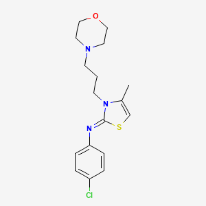(Z)-4-chloro-N-(4-methyl-3-(3-morpholinopropyl)thiazol-2(3H)-ylidene)aniline