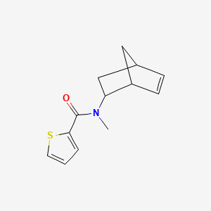 molecular formula C13H15NOS B2937682 N2-bicyclo[2.2.1]hept-5-en-2-yl-N2-methylthiophene-2-carboxamide CAS No. 667864-98-4