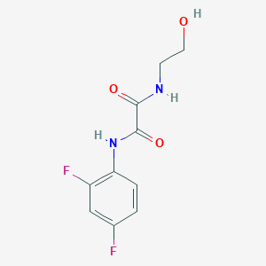 molecular formula C10H10F2N2O3 B2937698 N1-(2,4-difluorophenyl)-N2-(2-hydroxyethyl)oxalamide CAS No. 886900-23-8