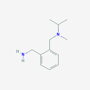 molecular formula C12H20N2 B2937719 N-[2-(aminomethyl)benzyl]-N-isopropyl-N-methylamine CAS No. 923183-54-4