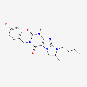 8-butyl-3-(4-fluorobenzyl)-1,7-dimethyl-1H-imidazo[2,1-f]purine-2,4(3H,8H)-dione
