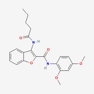 N-(2,4-dimethoxyphenyl)-3-pentanamidobenzofuran-2-carboxamide