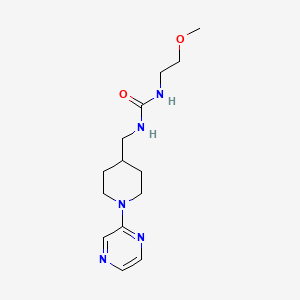 1-(2-Methoxyethyl)-3-((1-(pyrazin-2-yl)piperidin-4-yl)methyl)urea