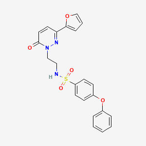 N-(2-(3-(furan-2-yl)-6-oxopyridazin-1(6H)-yl)ethyl)-4-phenoxybenzenesulfonamide