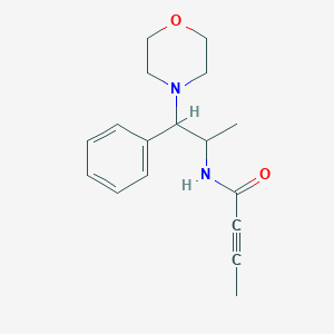 N-(1-Morpholin-4-yl-1-phenylpropan-2-yl)but-2-ynamide