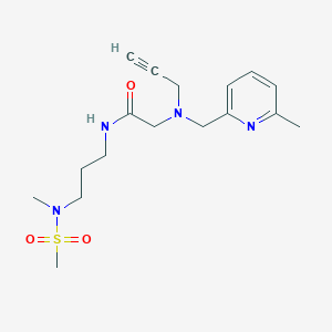 N-[3-(N-methylmethanesulfonamido)propyl]-2-{[(6-methylpyridin-2-yl)methyl](prop-2-yn-1-yl)amino}acetamide