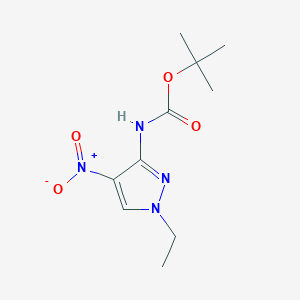 t-Butyl (1-ethyl-4-nitro-1H-pyrazol-3-yl)carbamate